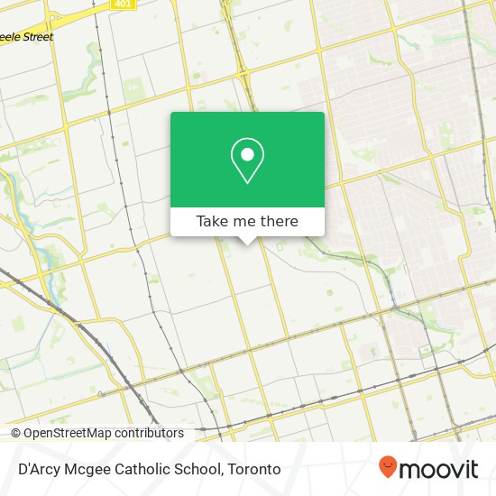 D'Arcy Mcgee Catholic School map