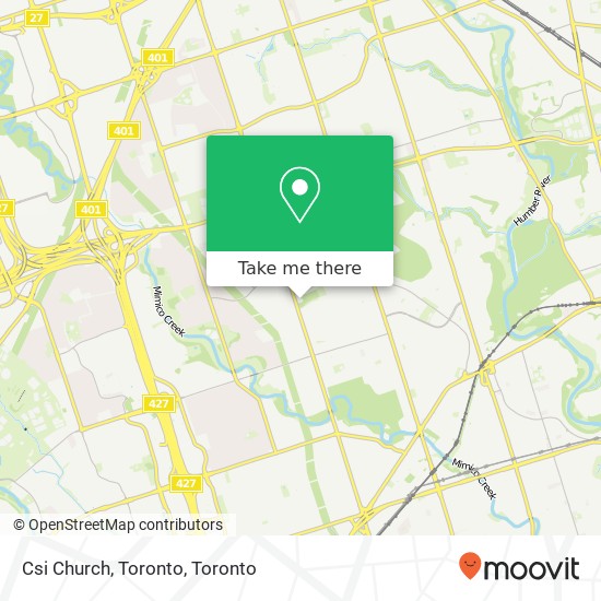 Csi Church, Toronto map