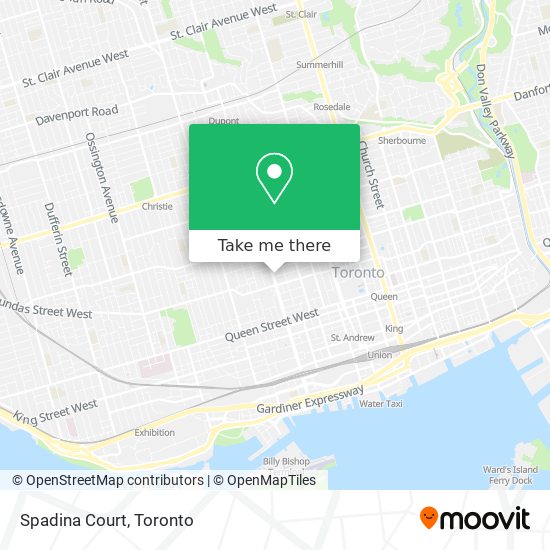 Spadina Court map