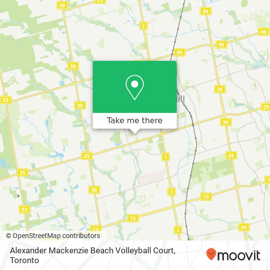 Alexander Mackenzie Beach Volleyball Court map