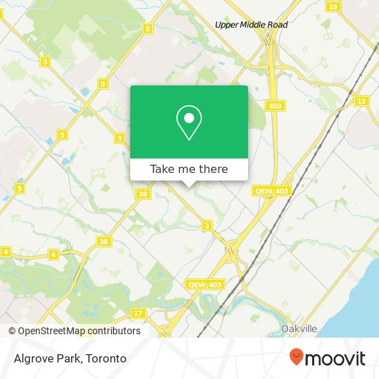 Algrove Park map