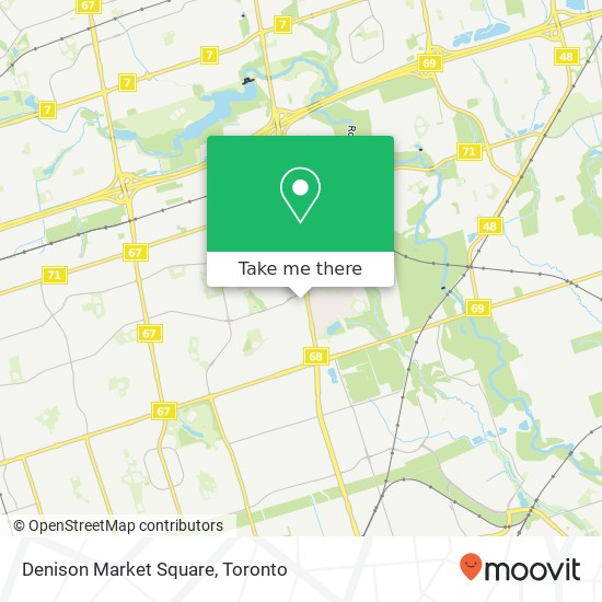 Denison Market Square map