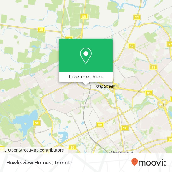 Hawksview Homes map