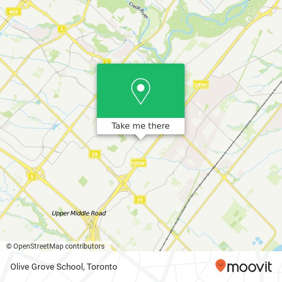 Olive Grove School map