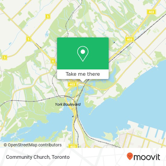 Community Church map
