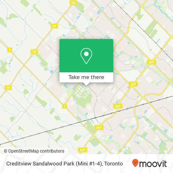 Creditview Sandalwood Park (Mini #1-4) map