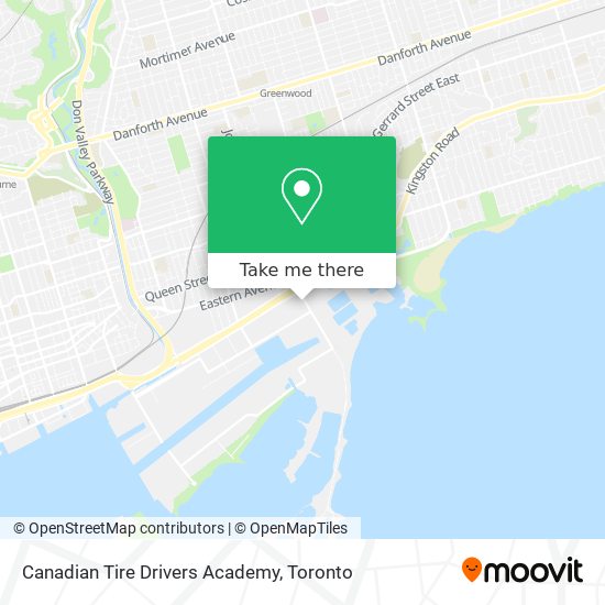 Canadian Tire Drivers Academy map