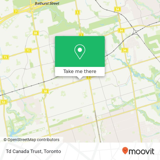 Td Canada Trust map