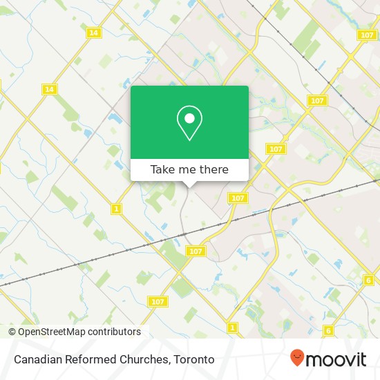Canadian Reformed Churches map