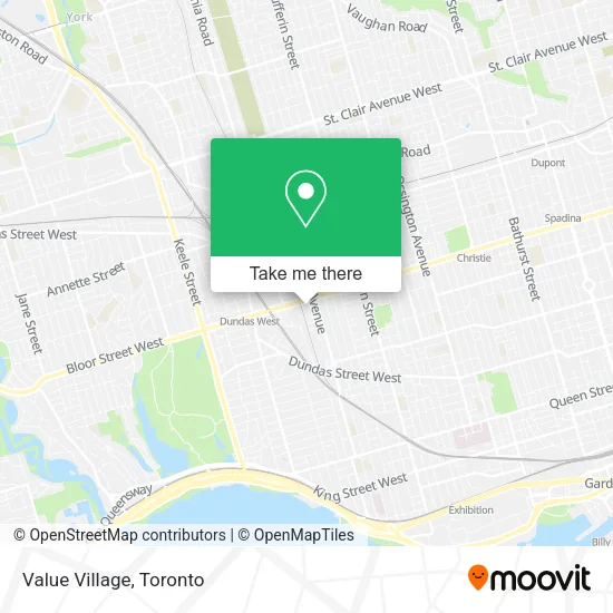 Value Village map