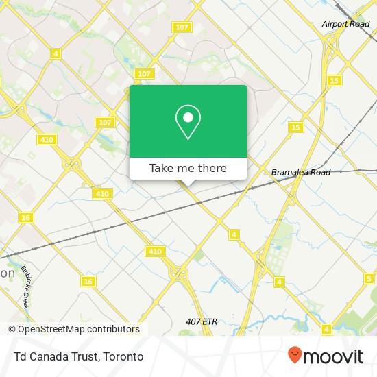 Td Canada Trust map