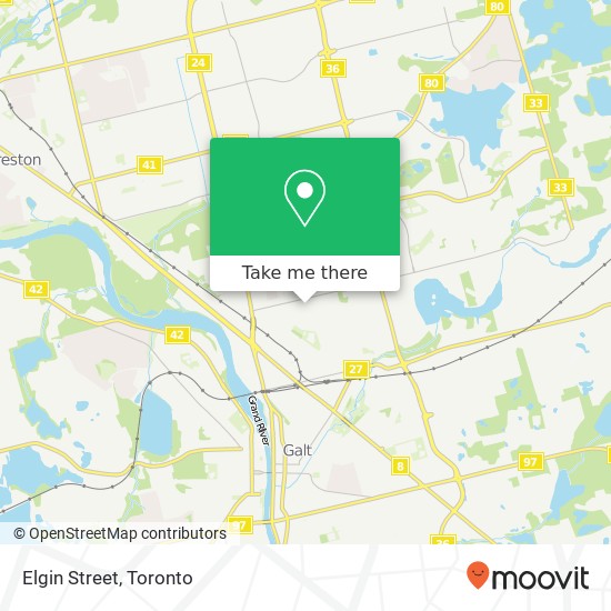 Elgin Street map