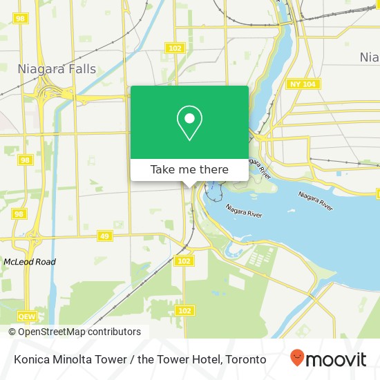 Konica Minolta Tower / the Tower Hotel map