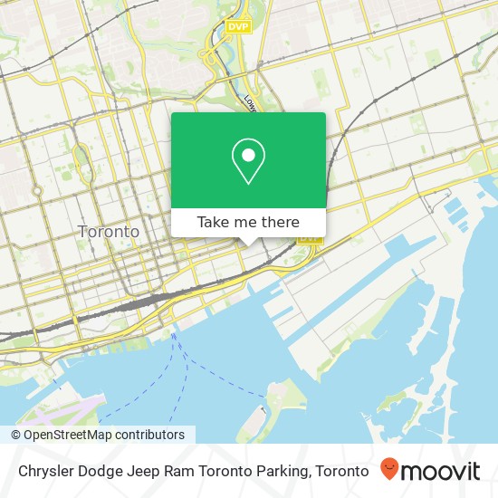 Chrysler Dodge Jeep Ram Toronto Parking map