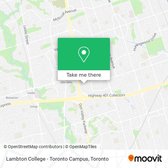Lambton College - Toronto Campus plan