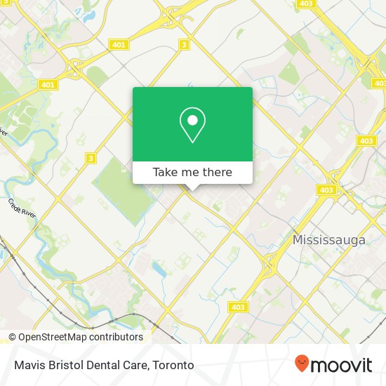 Mavis Bristol Dental Care map