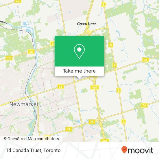 Td Canada Trust map