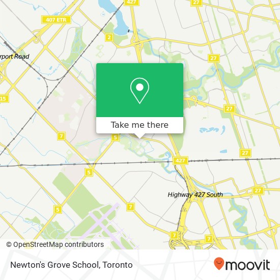 Newton's Grove School map
