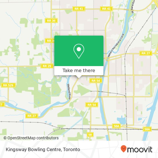 Kingsway Bowling Centre map