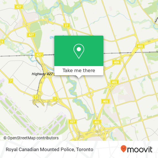Royal Canadian Mounted Police map