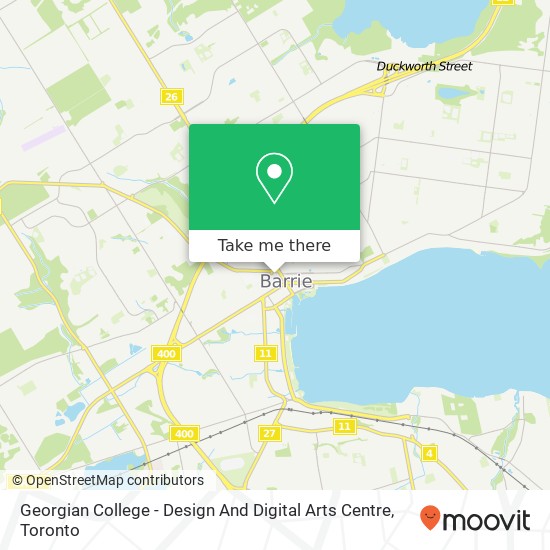 Georgian College - Design And Digital Arts Centre map