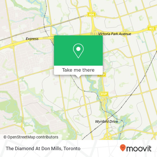 The Diamond At Don Mills map