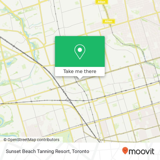 Sunset Beach Tanning Resort map