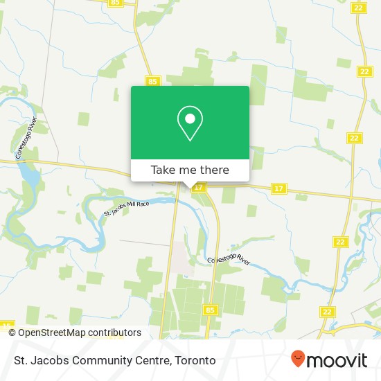 St. Jacobs Community Centre map