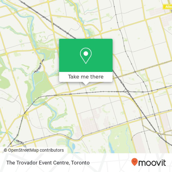 The Trovador Event Centre map