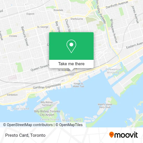 Presto Card map