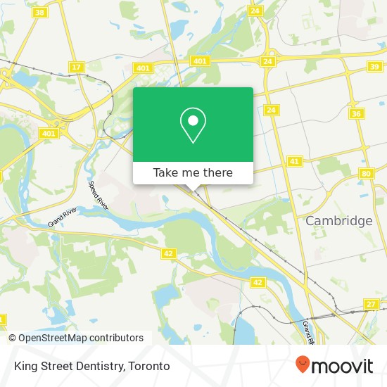 King Street Dentistry map