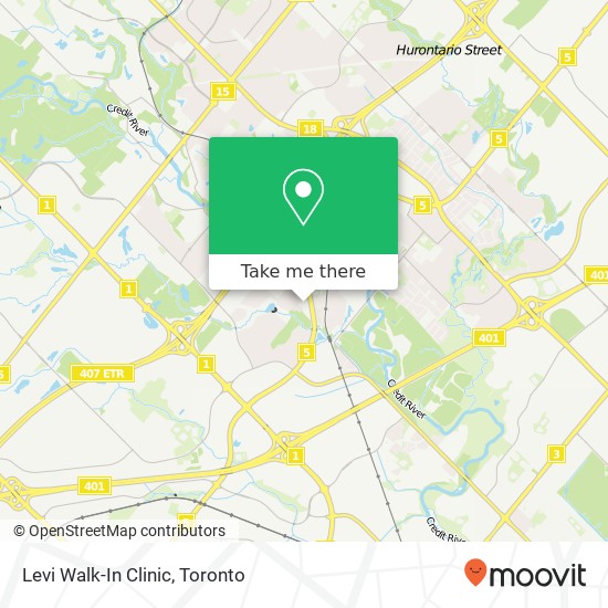 Levi Walk-In Clinic map