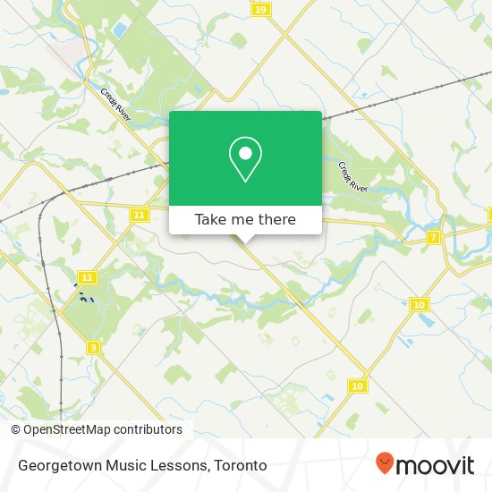 Georgetown Music Lessons map