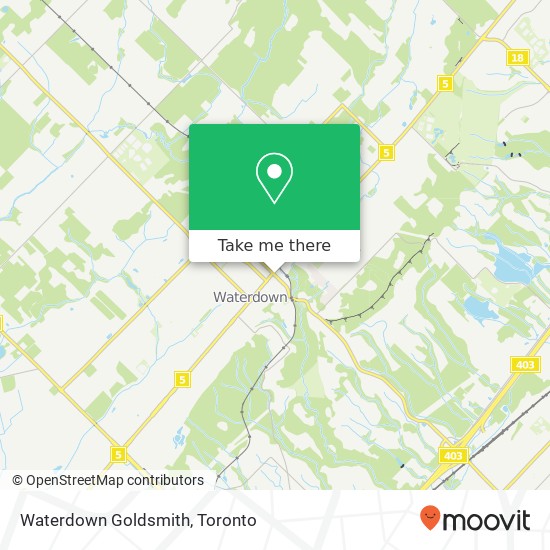 Waterdown Goldsmith map