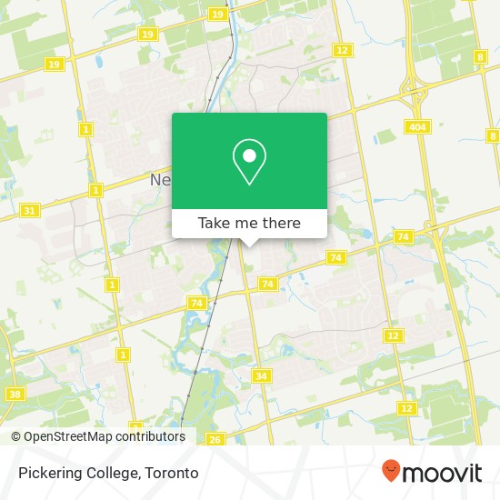 Pickering College map