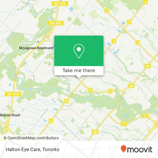 Halton Eye Care map