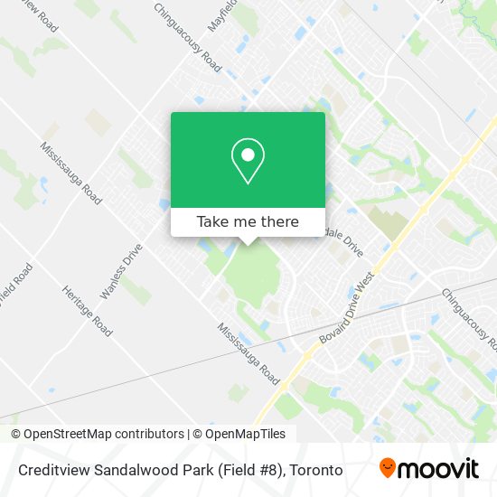 Creditview Sandalwood Park (Field #8) map