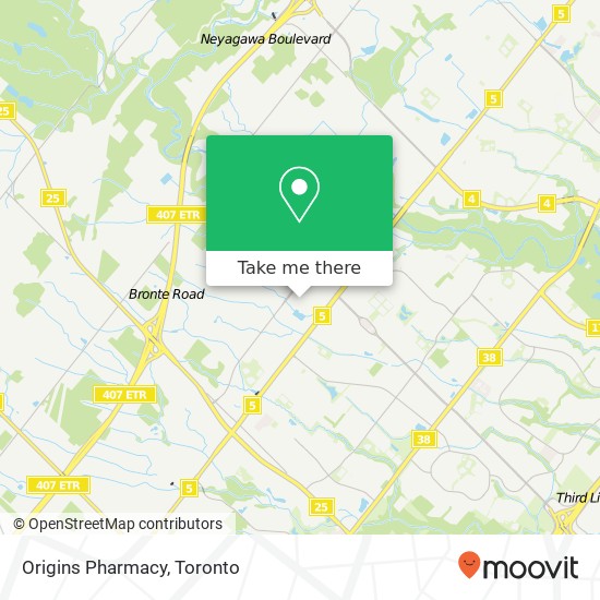 Origins Pharmacy map