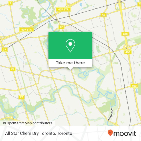 All Star Chem Dry Toronto map