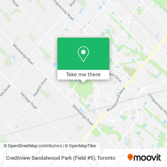 Creditview Sandalwood Park (Field #5) map