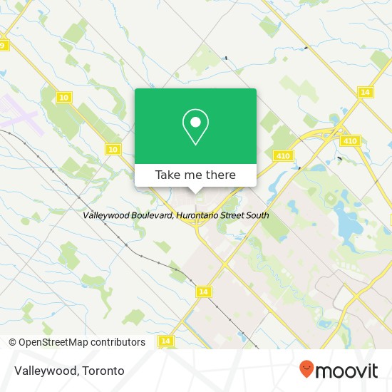 Valleywood map