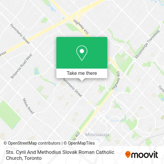 Sts. Cyril And Methodius Slovak Roman Catholic Church map