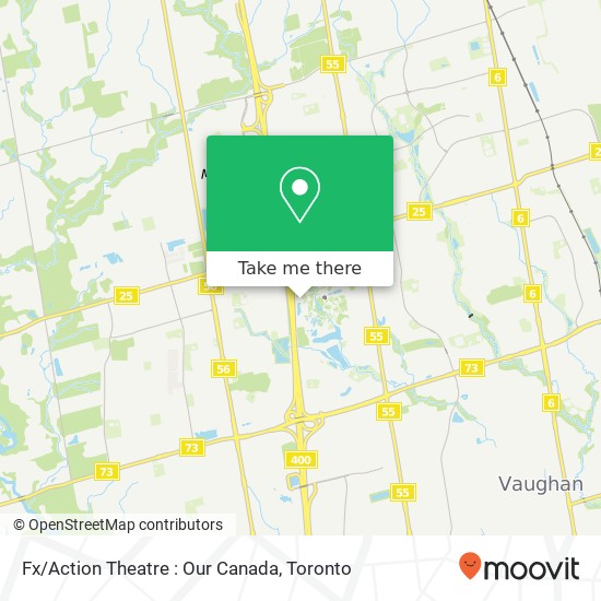 Fx/Action Theatre : Our Canada map