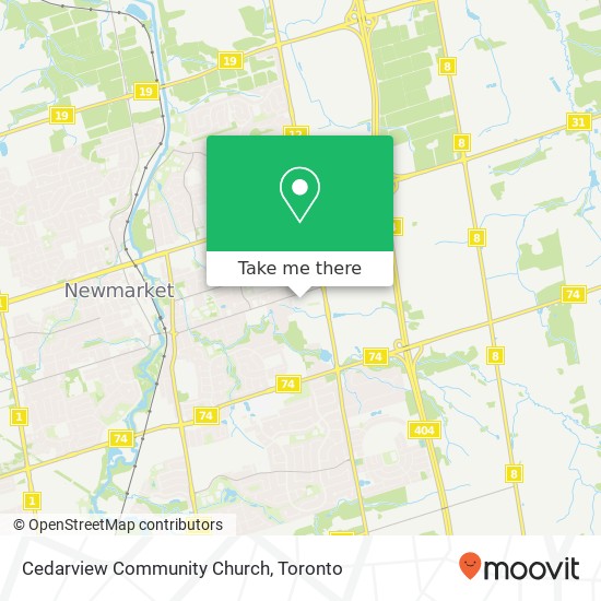 Cedarview Community Church map