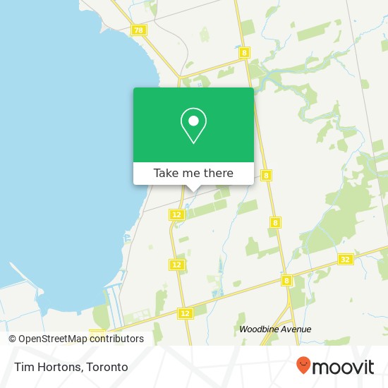 Tim Hortons map