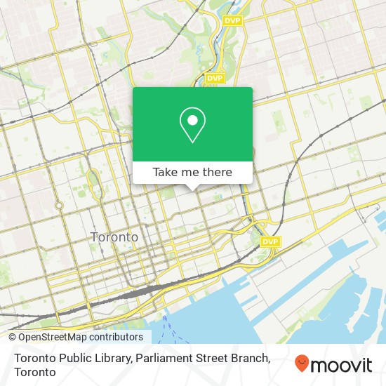 Toronto Public Library, Parliament Street Branch map