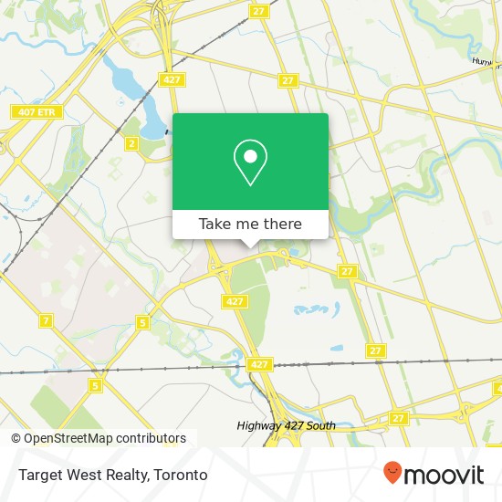 Target West Realty map