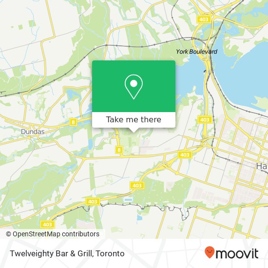 Twelveighty Bar & Grill map