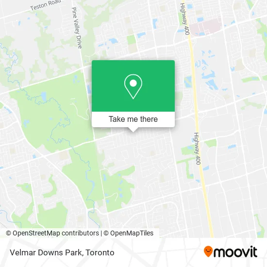 Velmar Downs Park map