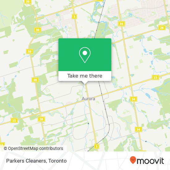 Parkers Cleaners map